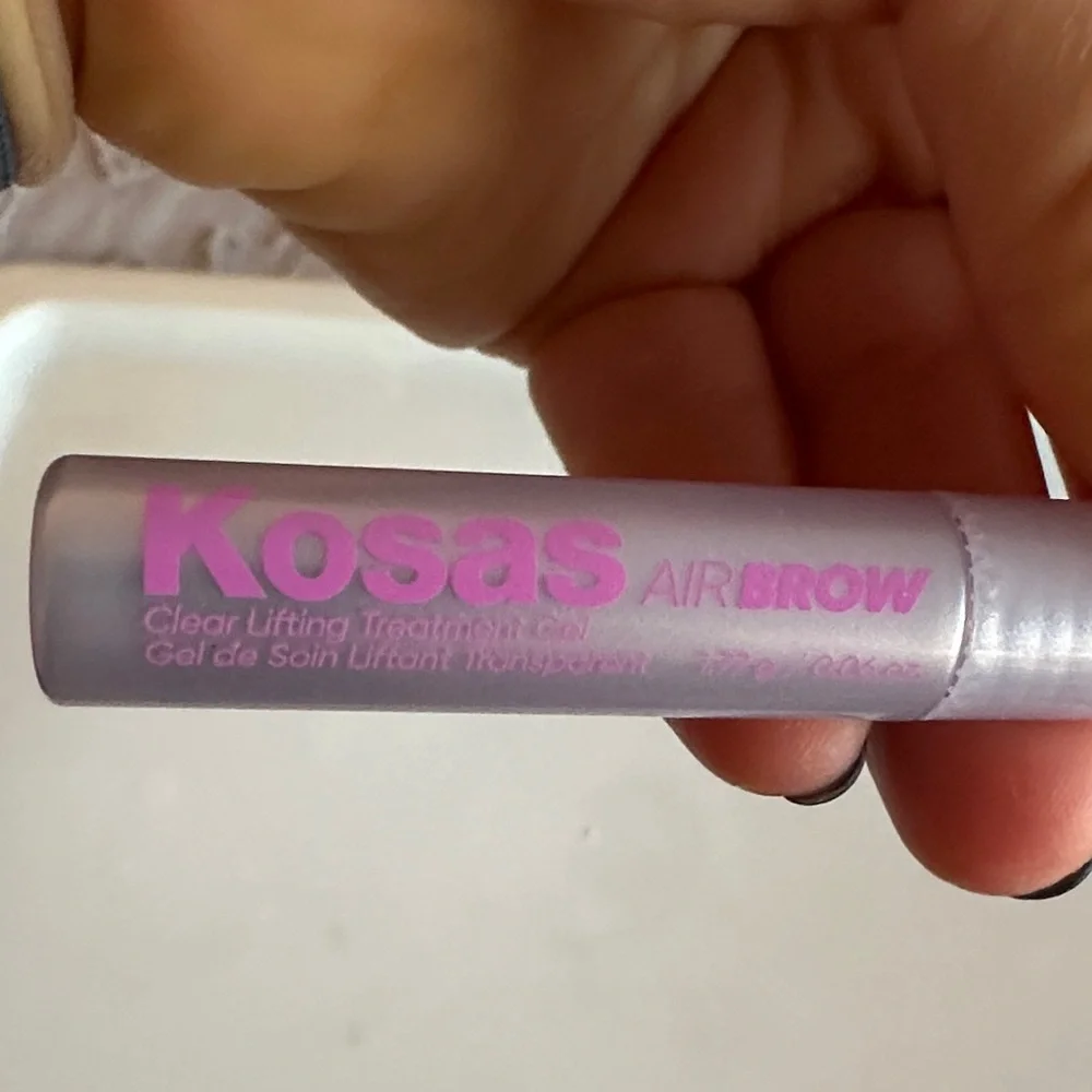 Benefit & Kosas 3pc Eyebrow Bundle + Silver Makeup Bag NWT Clear Gel NEW - Picture 7 of 8